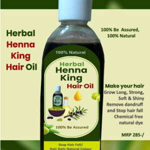 Herbal Henna King Hair Oil – Enriched with Henna & Coconut for Strong, Shiny & Healthy Hair – Best Hair Growth & Nourishment Formula