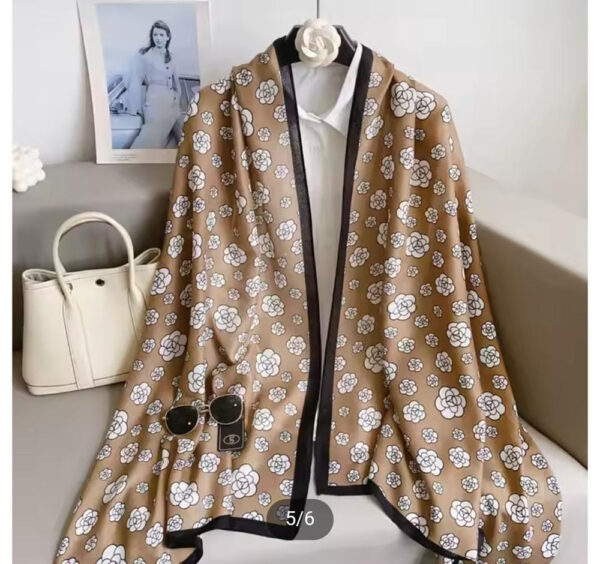 Premium Quality Flower Printed Viscose Long Hijab Full Size