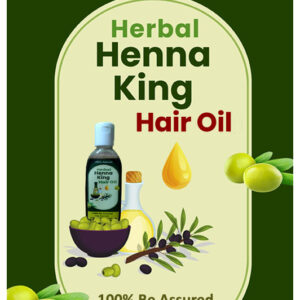 Herbal Henna King Hair Oil – Enriched with Henna & Coconut for Strong, Shiny & Healthy Hair – Best Hair Growth & Nourishment Formula