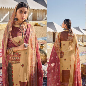 Lets Buy Womens Cotton Unstitched Suits