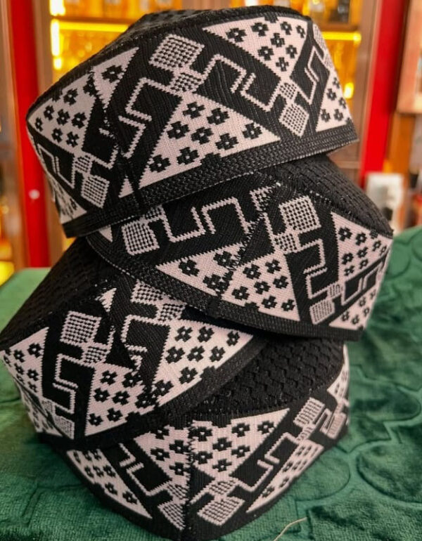 Muslim Islamic Namaz Topi | Prayer Cap In Black
