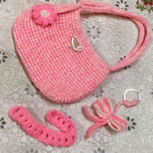 Handmade Crochet Purse, Keychain And Bracelet For Women Online Buy in India